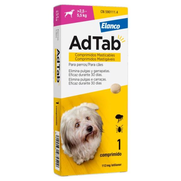 ADTAB PERRO 112MG 2.5-5.5KG