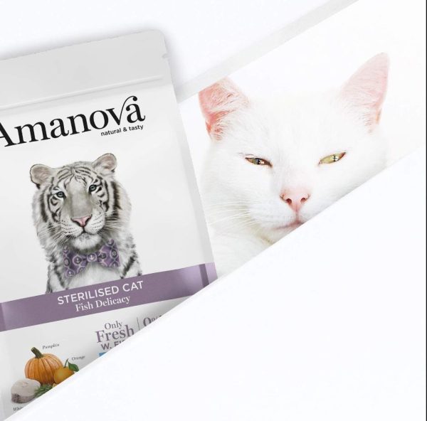 AMANOVA CAT STERILIZED GRAIN FREE WHITE FISH 4KG