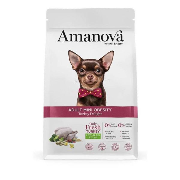 AMANOVA DOG MINI OBESITY TURKEY LOW GRAIN 2KG