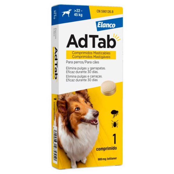 ADTAB PERRO 900MG 22-45KG