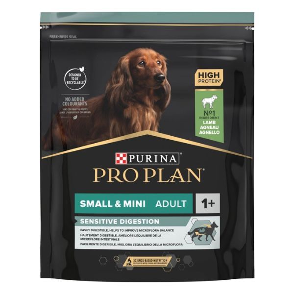 PRO PLAN DOG SMALL ADULT SENSITIVE DIGESTION CORDERO 700GR