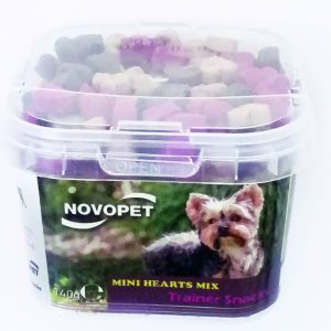 SNACK TRAINER MINI HEARTS MIX 140GRS